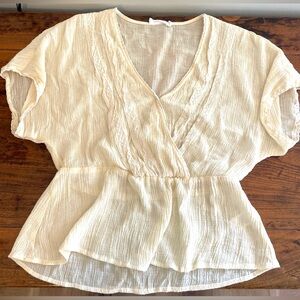 All in Favor Ivory Blouse